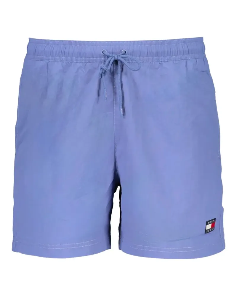 Tommy Hilfiger Badeshorts mit Logo-Patch - Blau Blau