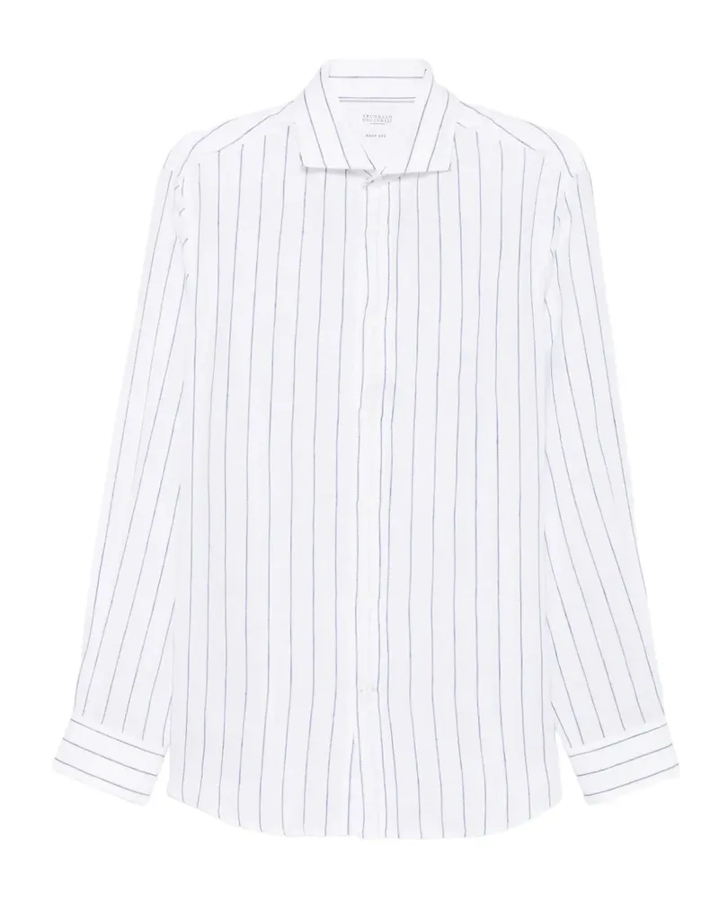 Brunello Cucinelli striped shirt - Weiß Weiß