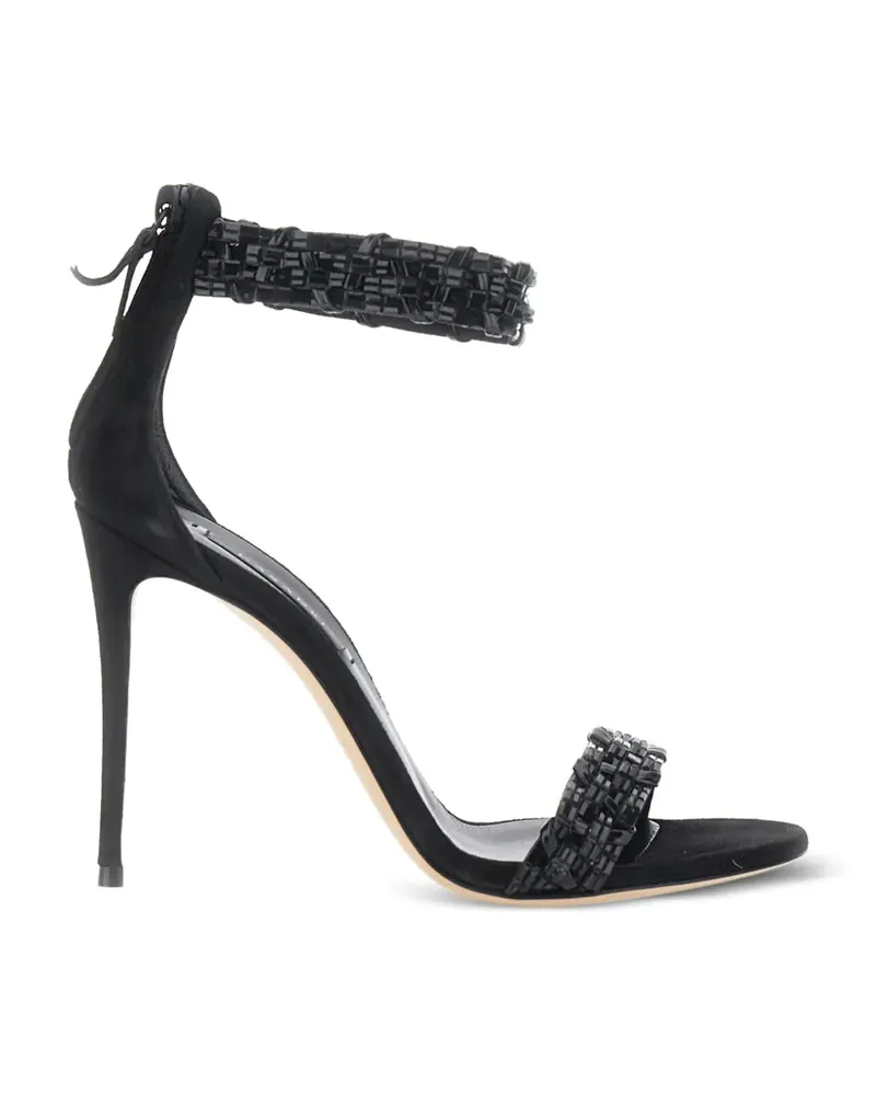 Casadei Sandalen mit Perlen - Schwarz Schwarz
