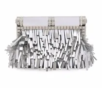 Mordore Clutch mit Fransen - Silber