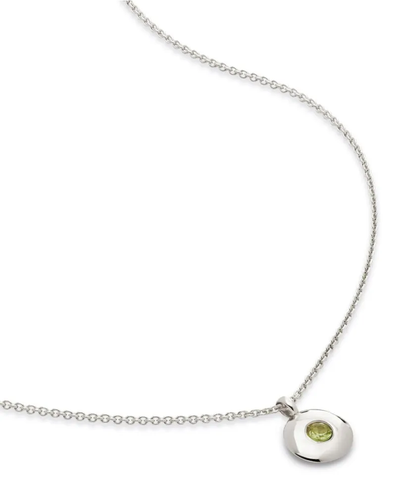 Monica Vinader August Birthstone Halskette - Silber Silber