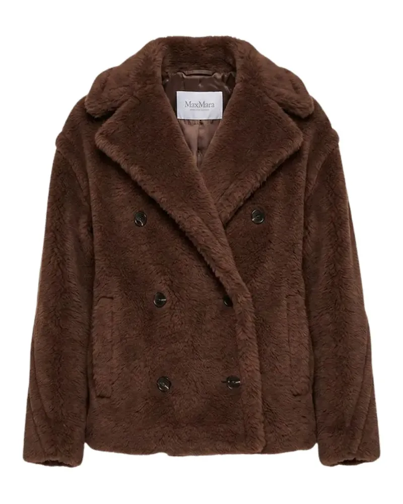 Max Mara Jacke mit Teddy - Braun Braun