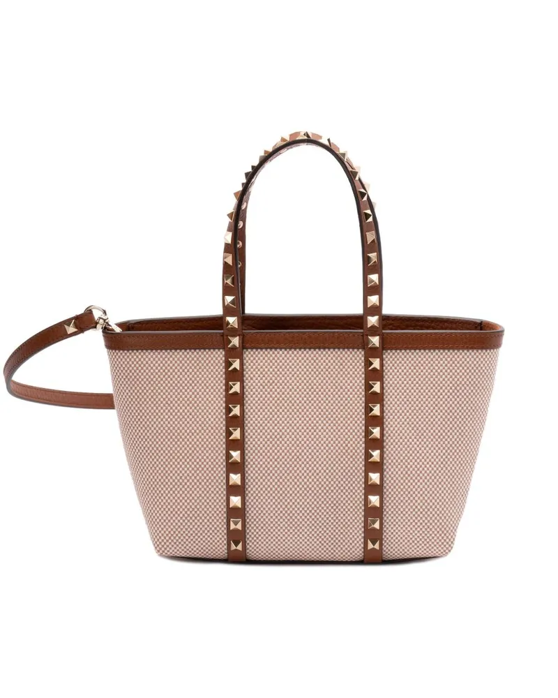Valentino Garavani Shopper mit Karomuster - Braun Braun
