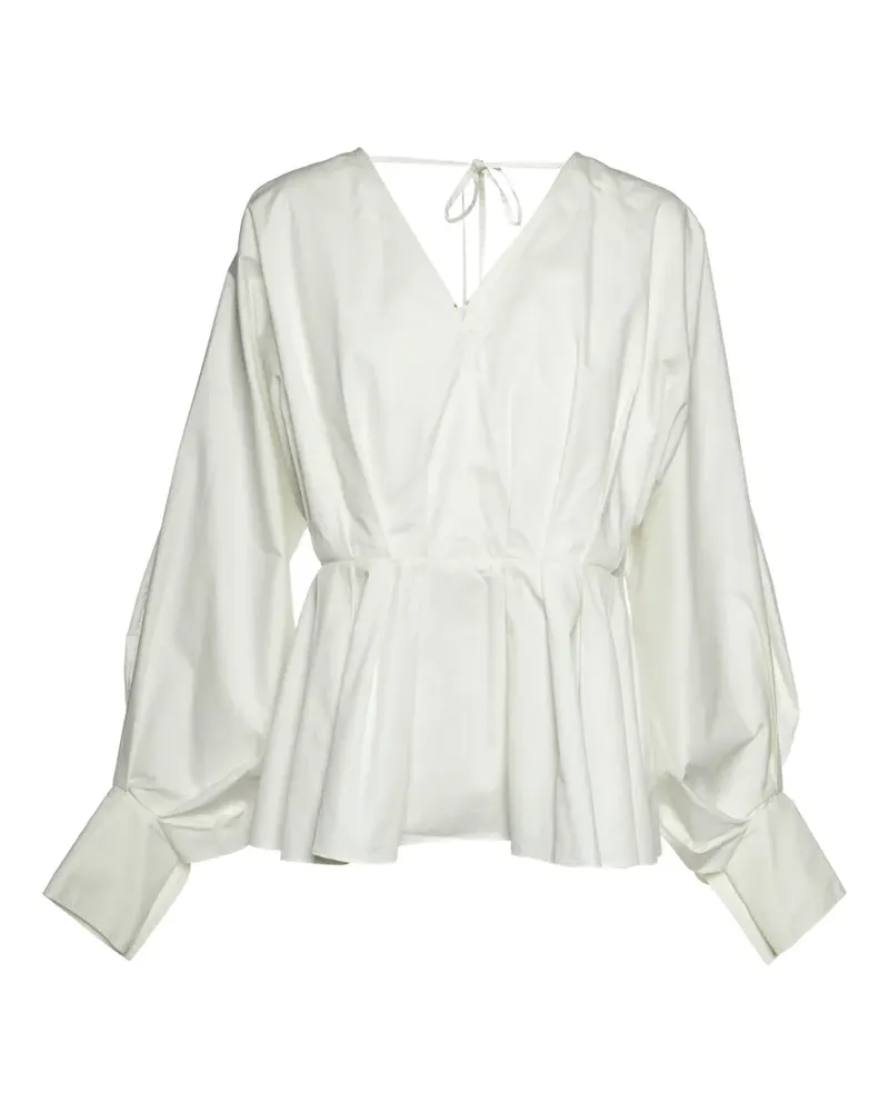 Roksanda Ilincic Bluse mit V-Ausschnitt - Weiß Weiß