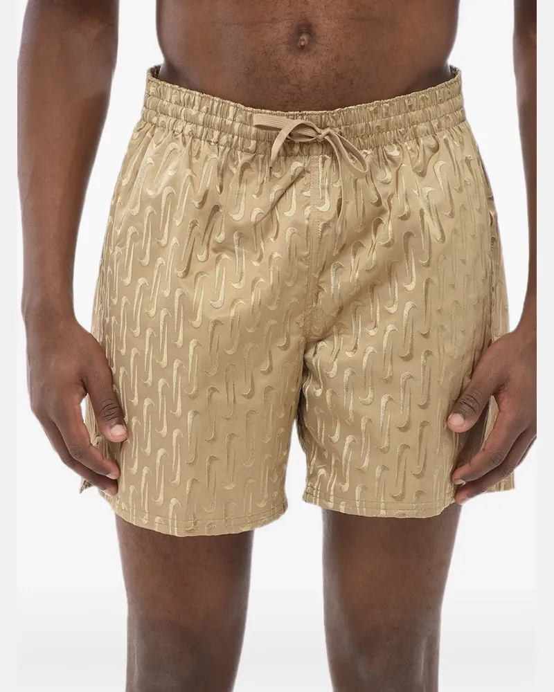 Nike Shorts mit Logo-Stickerei - Nude Nude