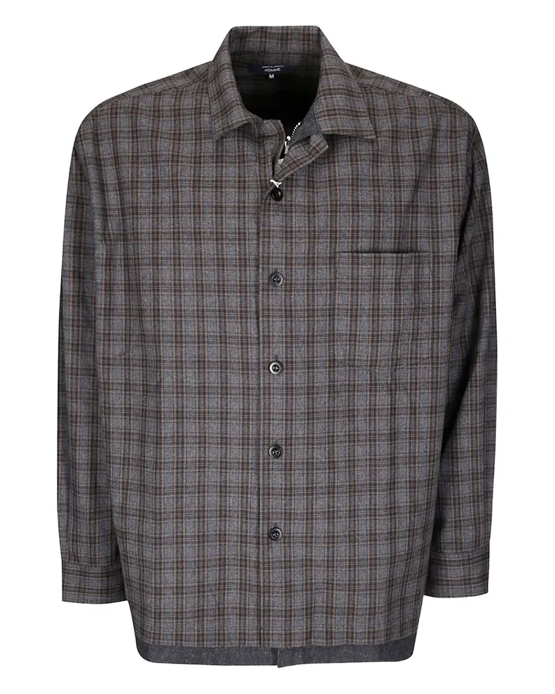 Comme des Garçons plaid-pattern shirt - Grau Grau
