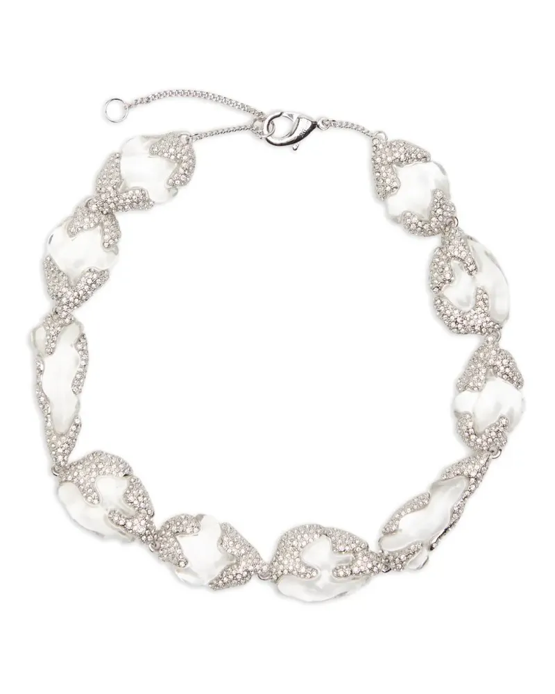 Alexis Bittar Silverlake crystal-embellished necklace - Silber Silber