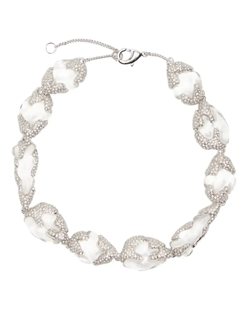Alexis Bittar Silverlake crystal-embellished necklace - Silber Silber