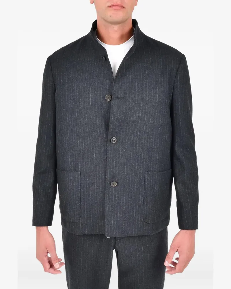 Boglioli K-Jacke mit Nadelstreifen - Grau Grau