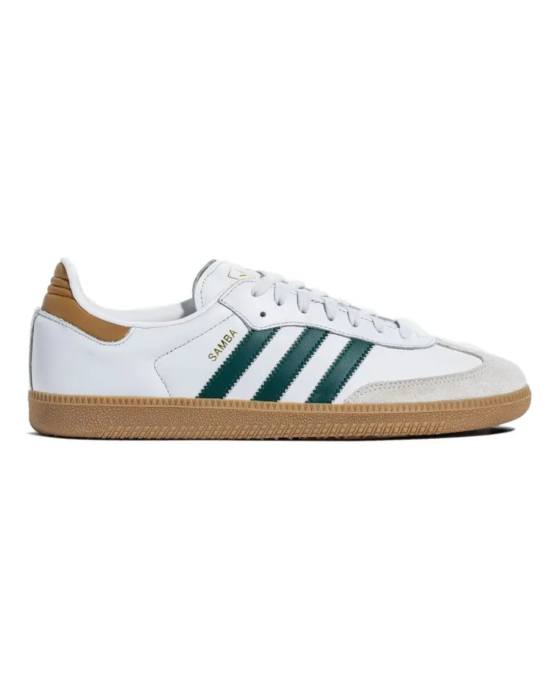 adidas Samba OG "Crystal White/Collegiate Green/Alumina" sneakers - Weiß Weiß