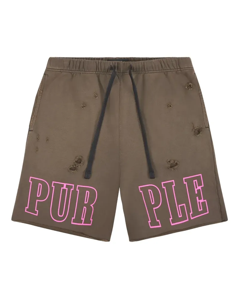 PURPLE BRAND Slab Outline shorts - Braun Braun