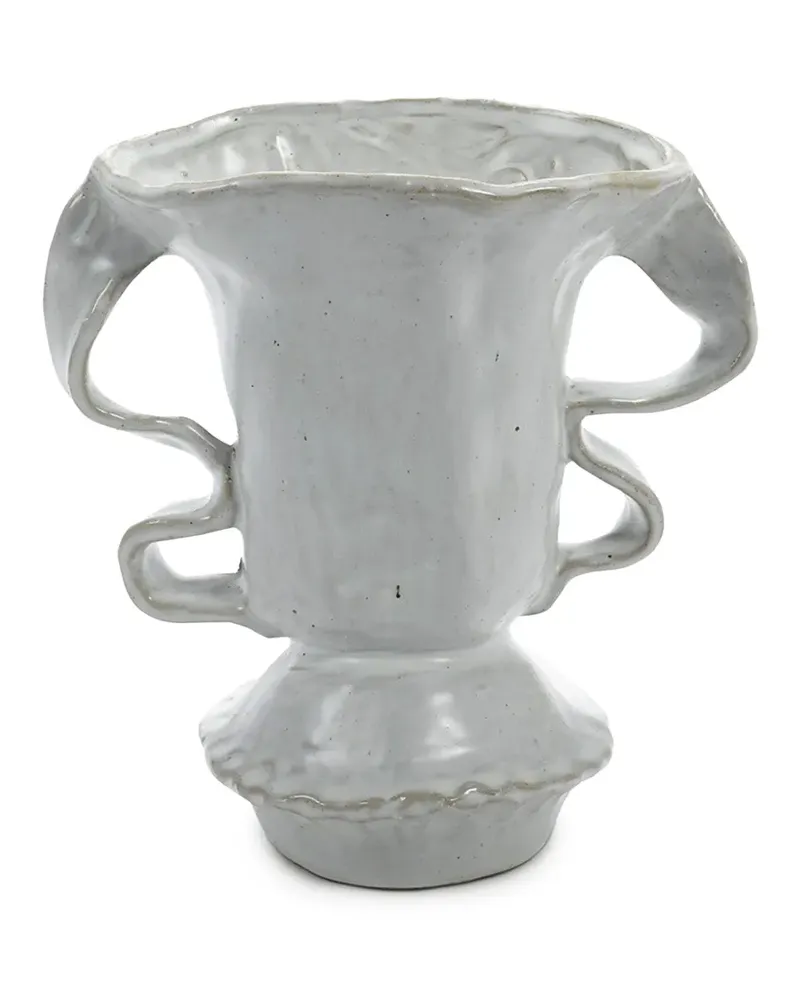 Serax Vase mit skulpturalem Henkel - Grau Grau