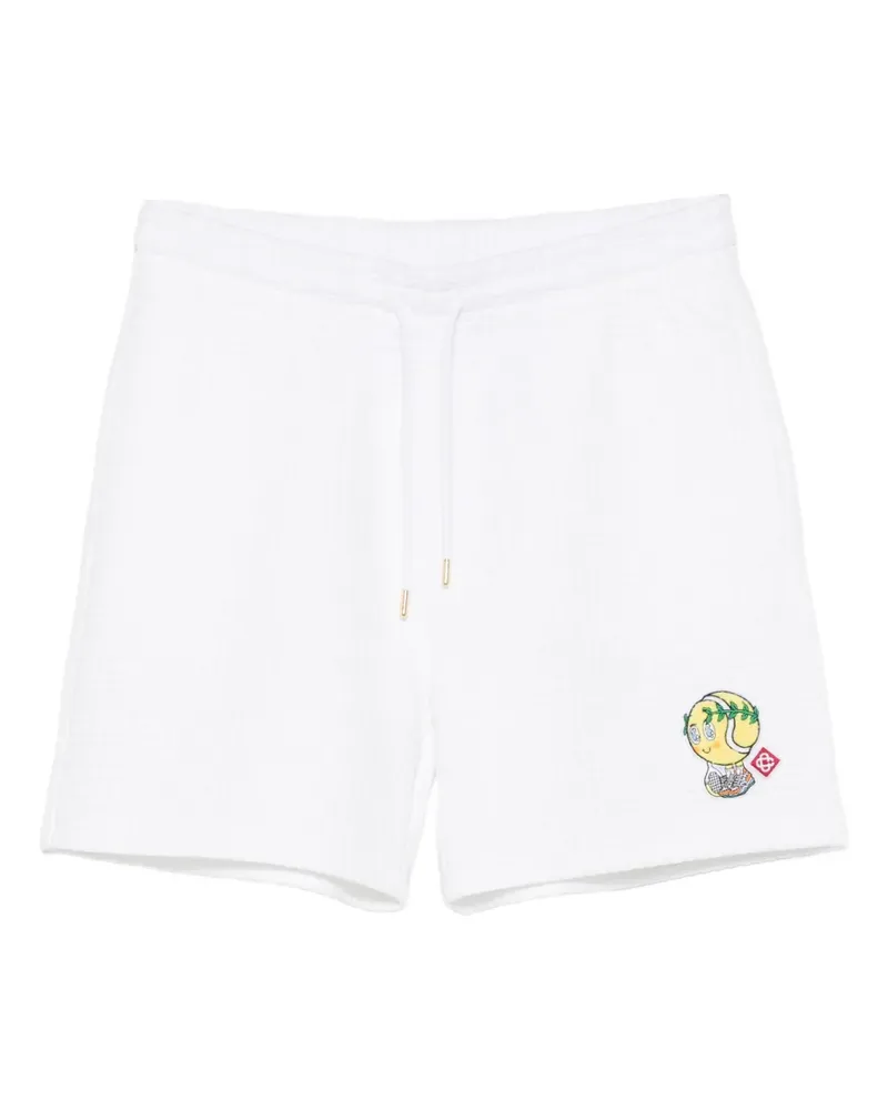 Casablanca Paris Shorts mit grafischem Print - Weiß Weiß