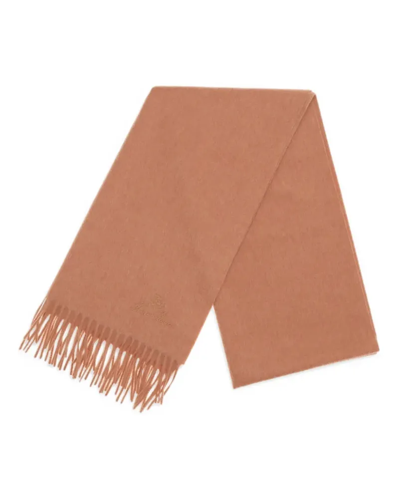 Loro Piana Schal mit Fransen - Nude Nude