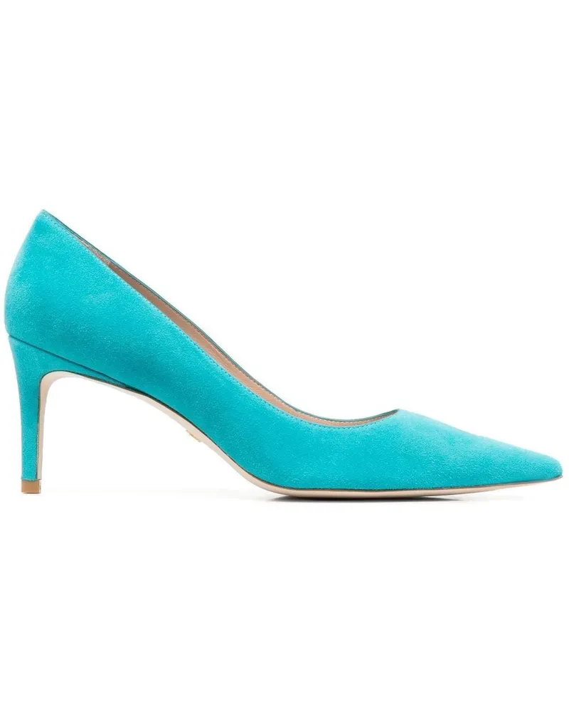 Stuart Weitzman Spitze Pumps aus Wildleder - Blau Blau
