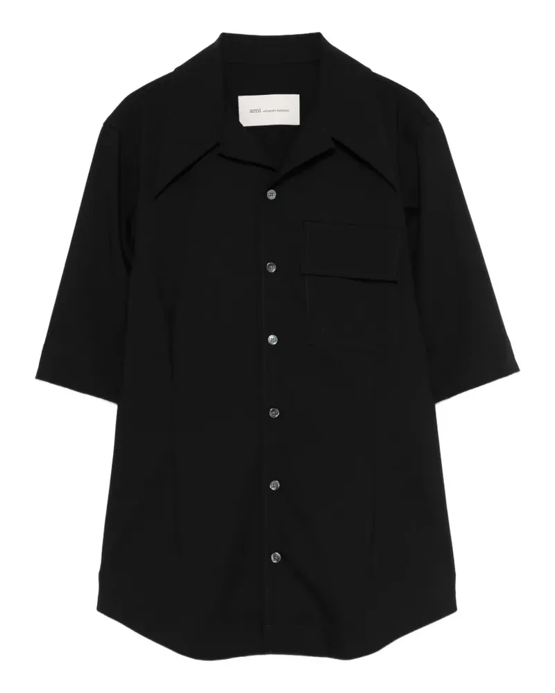 AMI Paris Hemd mit Brusttasche - Schwarz Schwarz