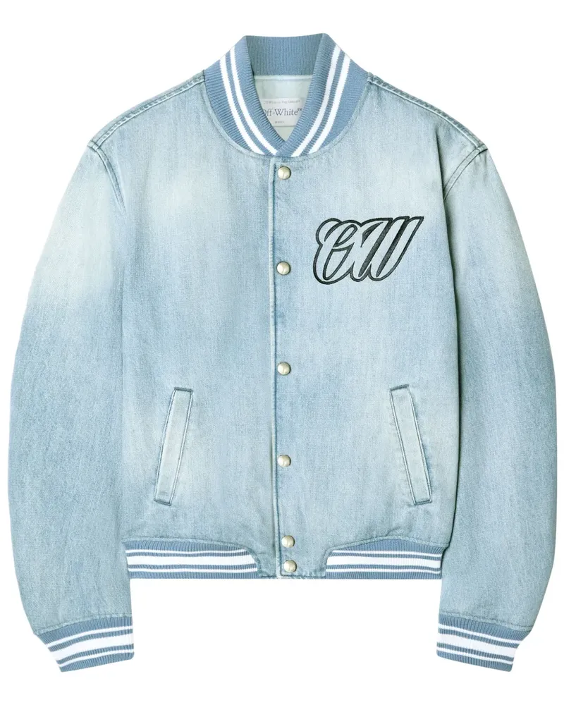 OFF-WHITE Bomberjacke im Jeans-Look - Blau Blau