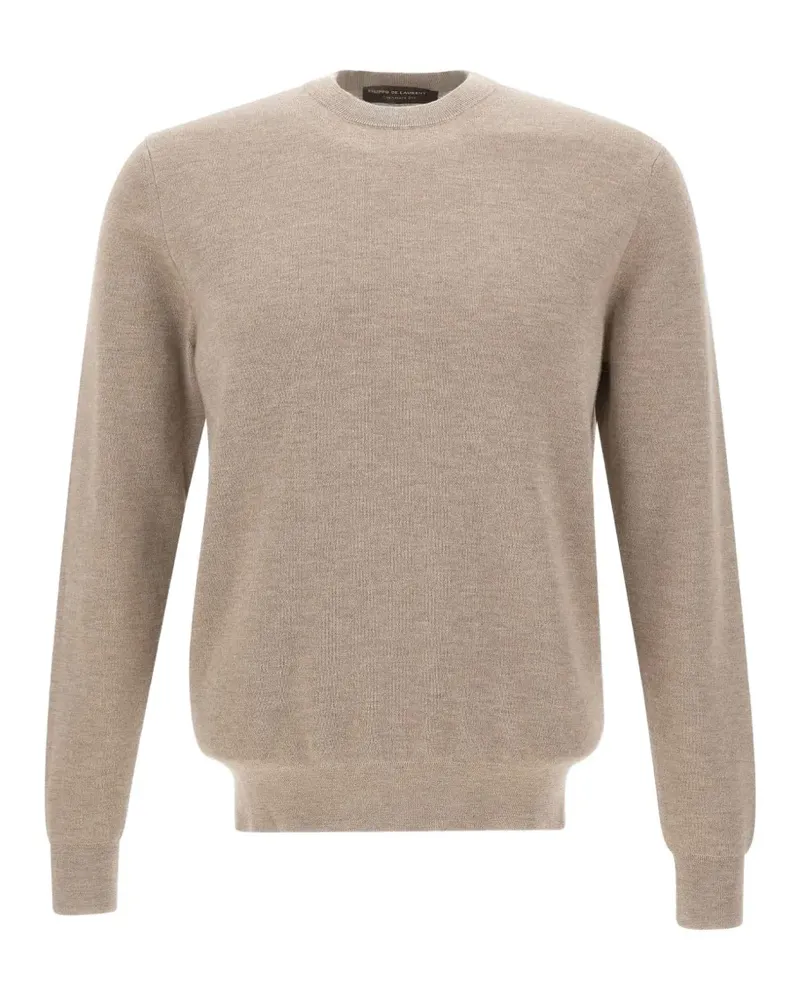 Filippo de Laurentiis crew-neck sweater - Nude Nude