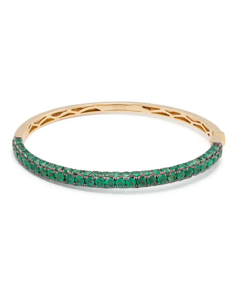 SHAY 18kt Gelbgoldarmband mit Smaragd Gold