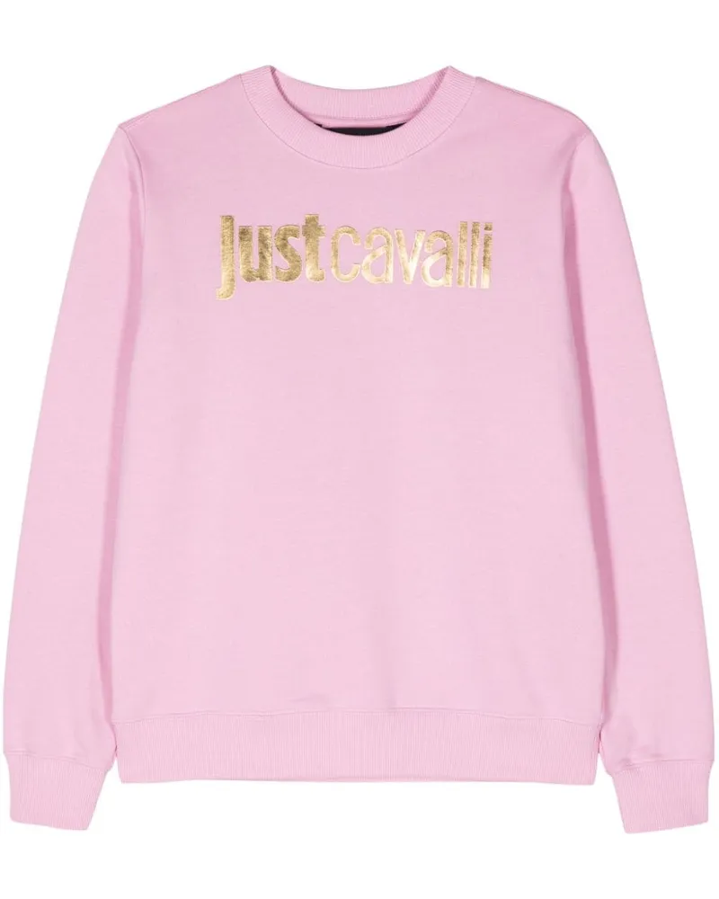 Just Cavalli Sweatshirt mit Logo-Print - Rosa Rosa
