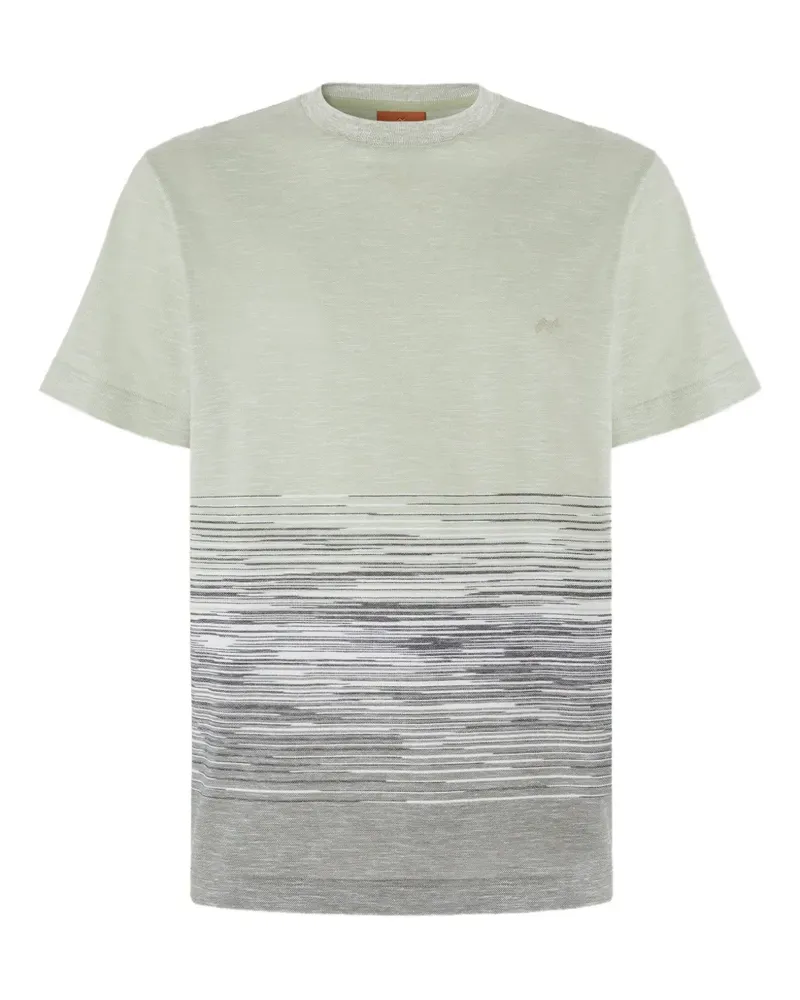 Missoni T-Shirt mit Intarsien - Grün Grün