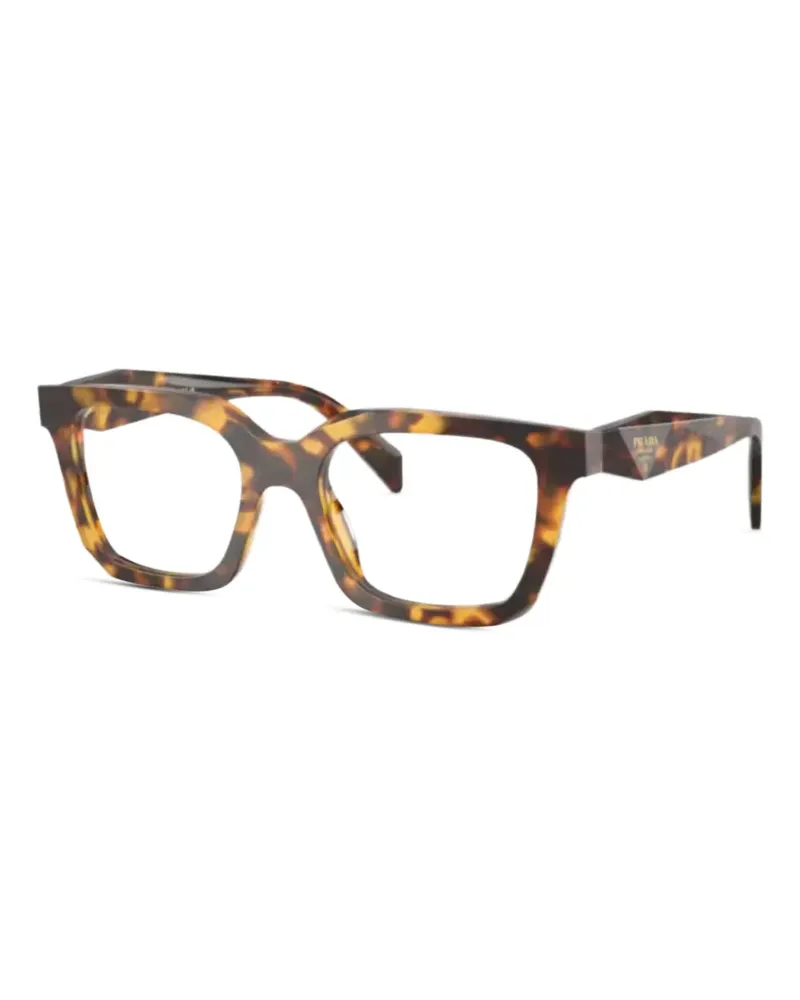 Prada Brille mit eckigem Gestell - Braun Braun
