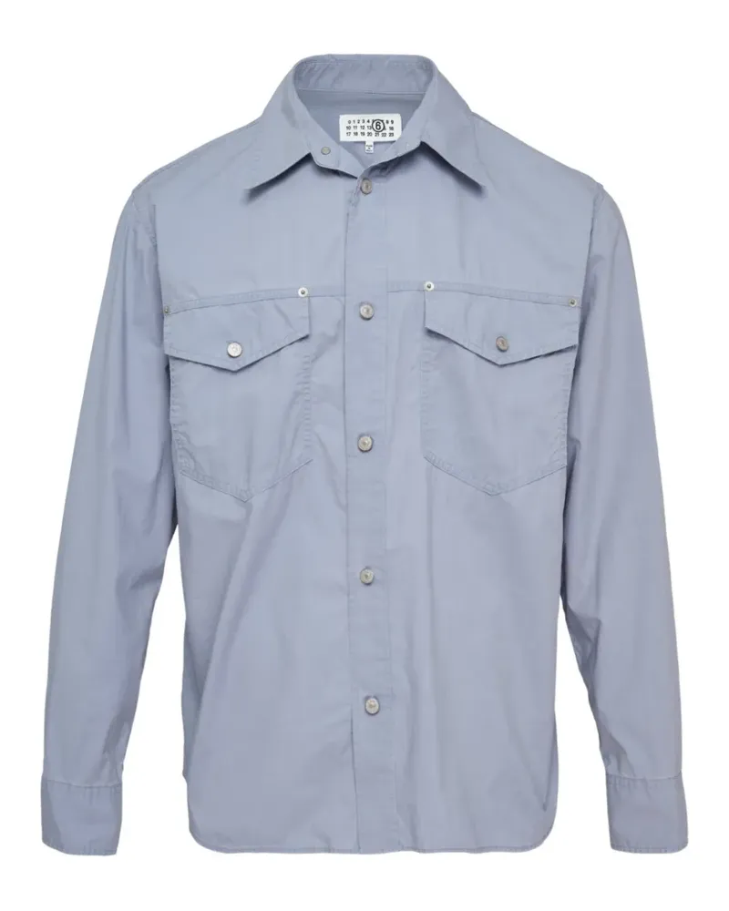 Maison Margiela Westernhemd mit Einsätzen - Blau Blau