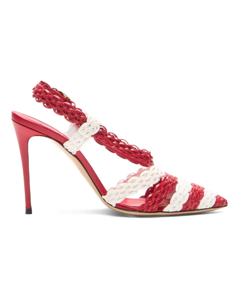 Casadei Gewebte Julia Avenida Enriquez Pumps - Rot Rot
