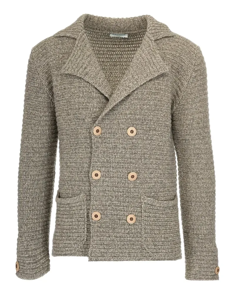 Al Duca D’Aosta 1902 double-breasted cardigan - Grau Grau