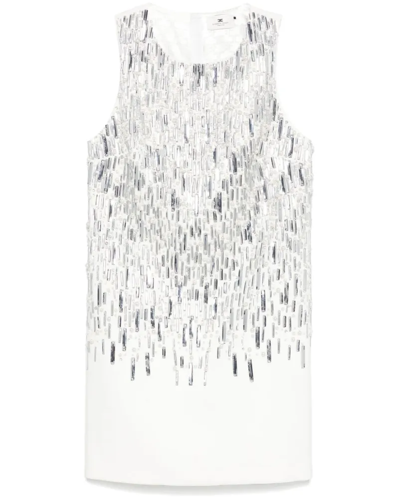 Elisabetta Franchi Minikleid aus Krepp - Silber Silber