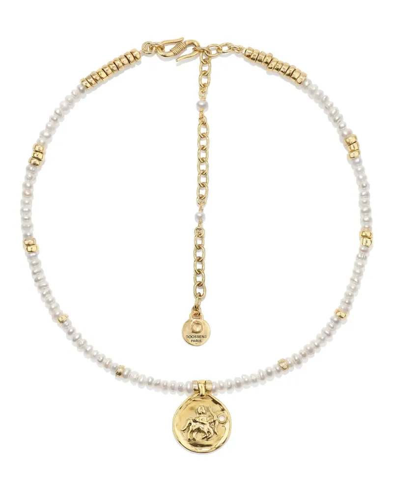 Goossens Paris Astro Sagittarius Pearls Halskette - Gold Gold