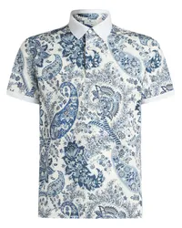 Etro Poloshirt mit Paisley-Print Weiß