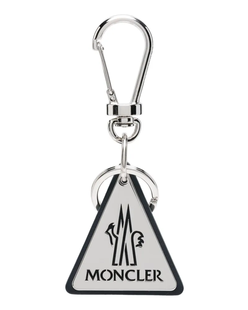 Moncler Schlüsselanhänger mit Logo-Gravur - Silber Silber