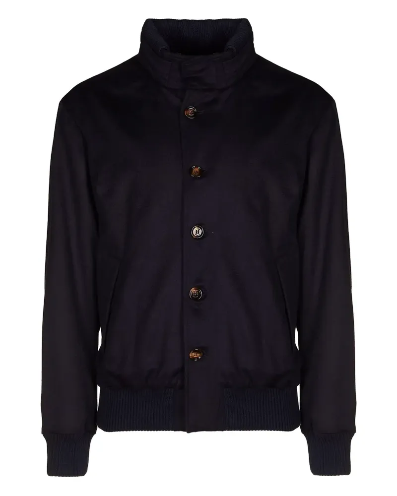 KIRED felted buttoned jacket - Blau Blau