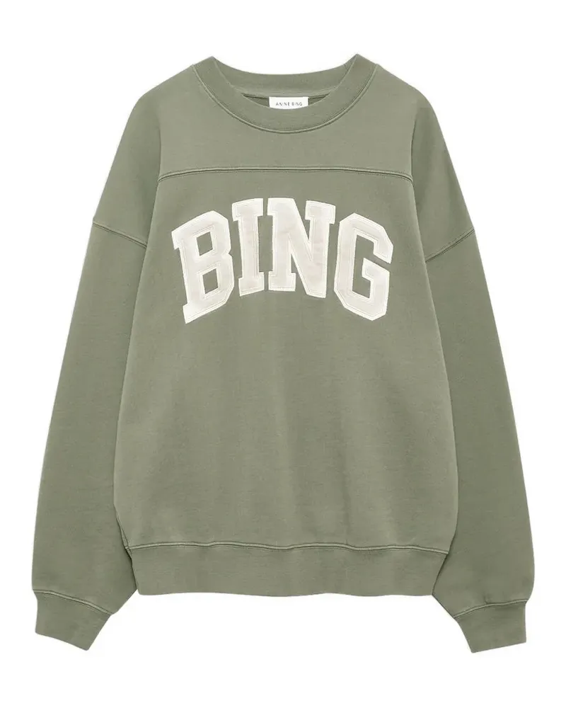 Anine Bing Sweatshirt mit Applikation - Grün Grün