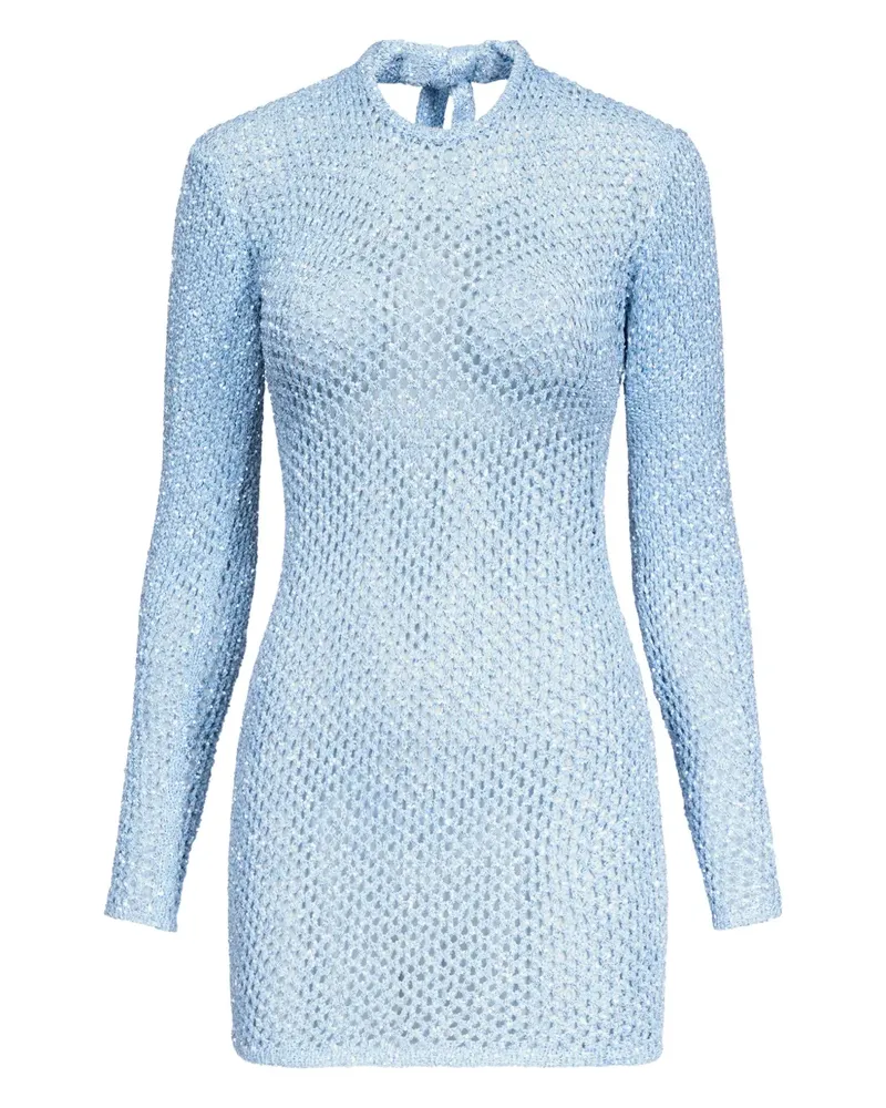 Area Gehäkeltes Minikleid - Blau Blau