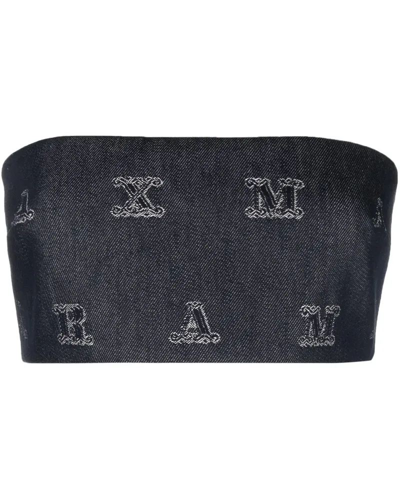 Max Mara MaxMara Gram Cropped-Top - Blau Blau