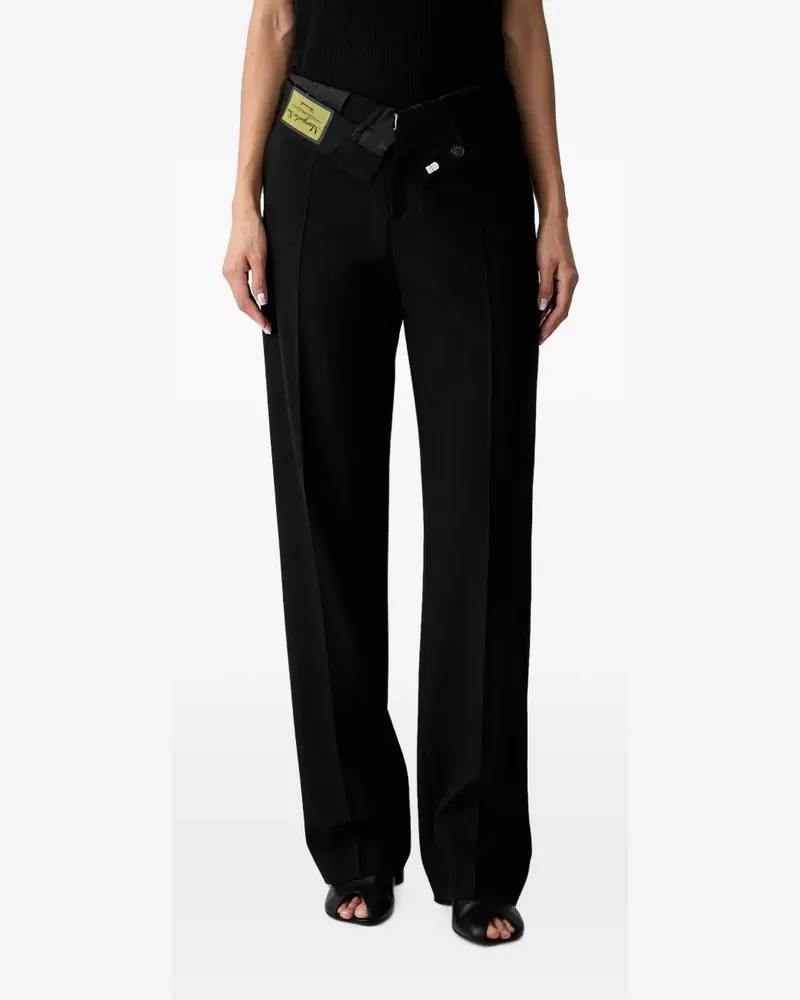 Maison Margiela Hose mit dekonstruiertem Bund - Schwarz Schwarz