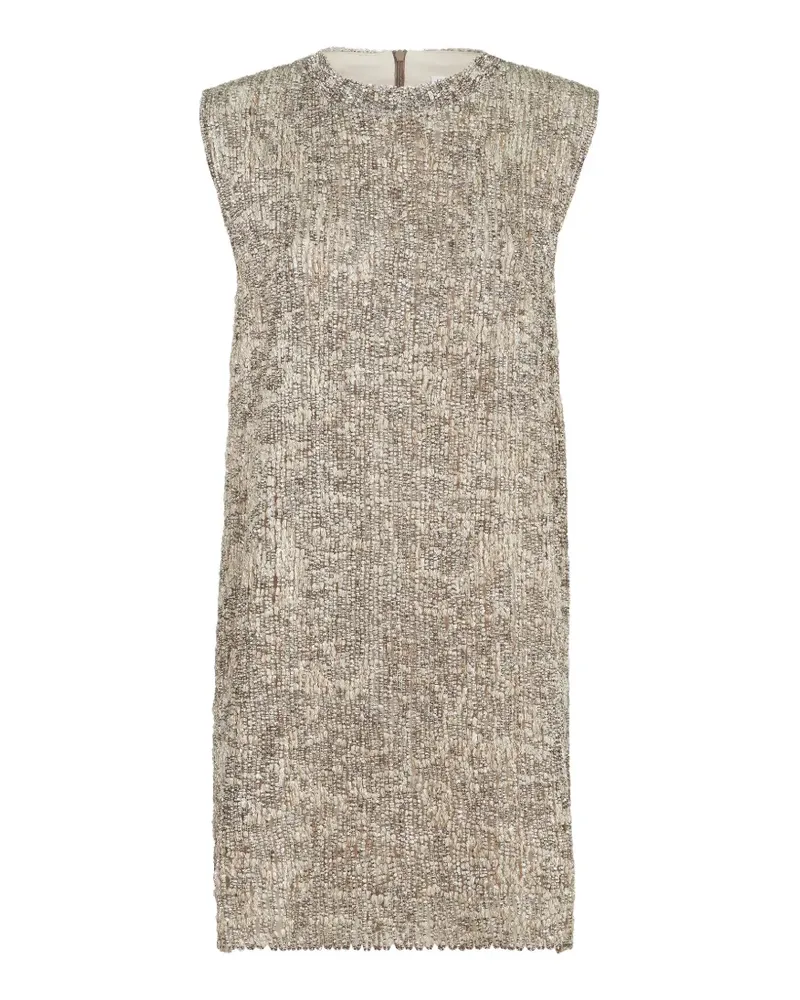 Brunello Cucinelli Dazzling Kleid aus Mohär und Wolle - Nude Nude
