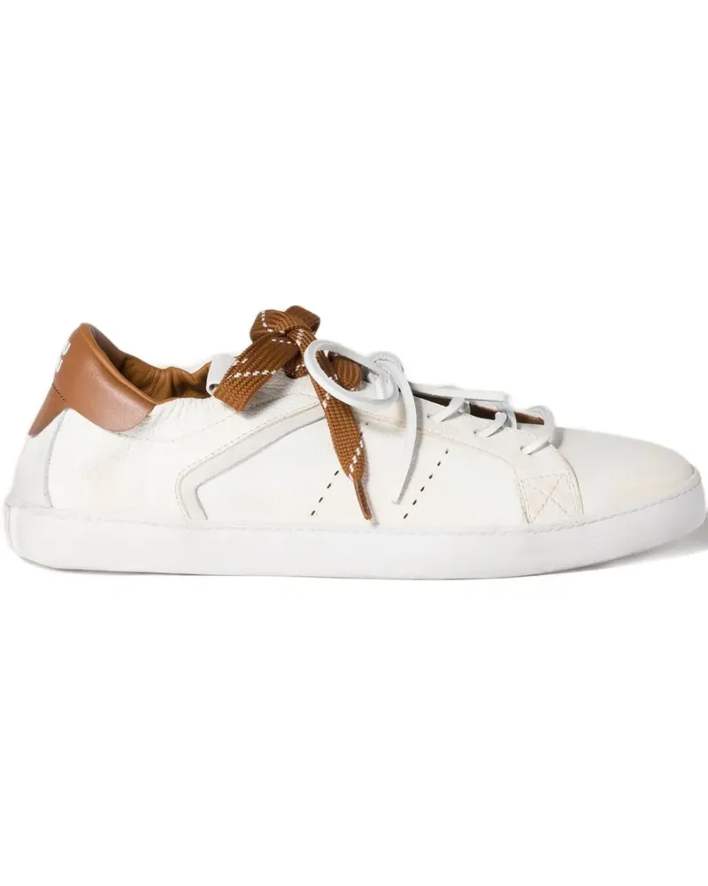 Miu Miu Deco leather sneakers - Weiß Weiß