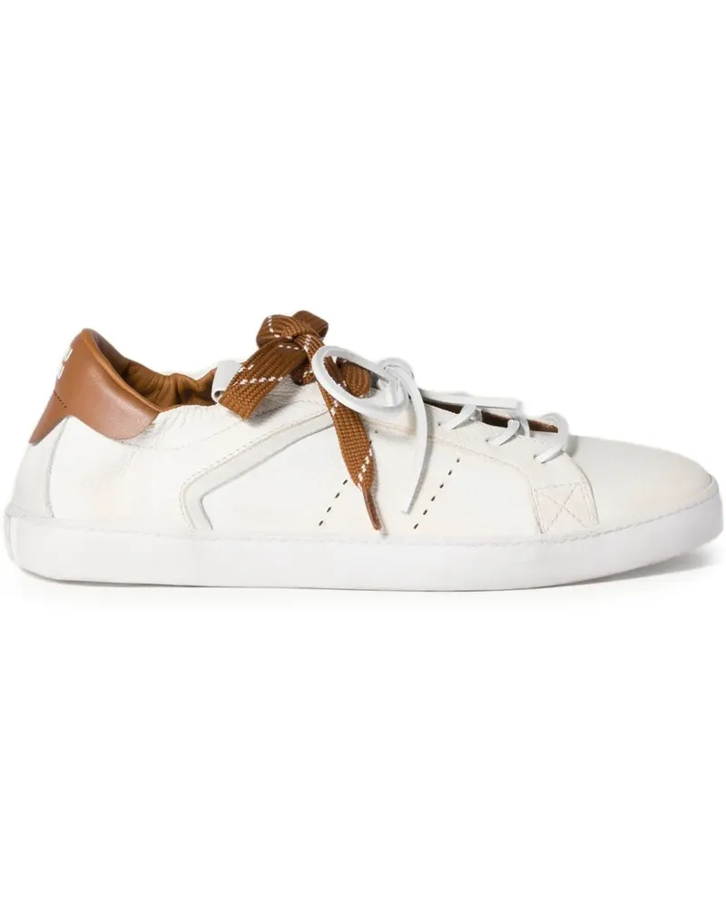 Miu Miu Deco leather sneakers - Weiß Weiß
