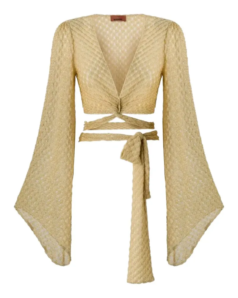 Missoni Langarmshirt aus Lamé - Gold Gold