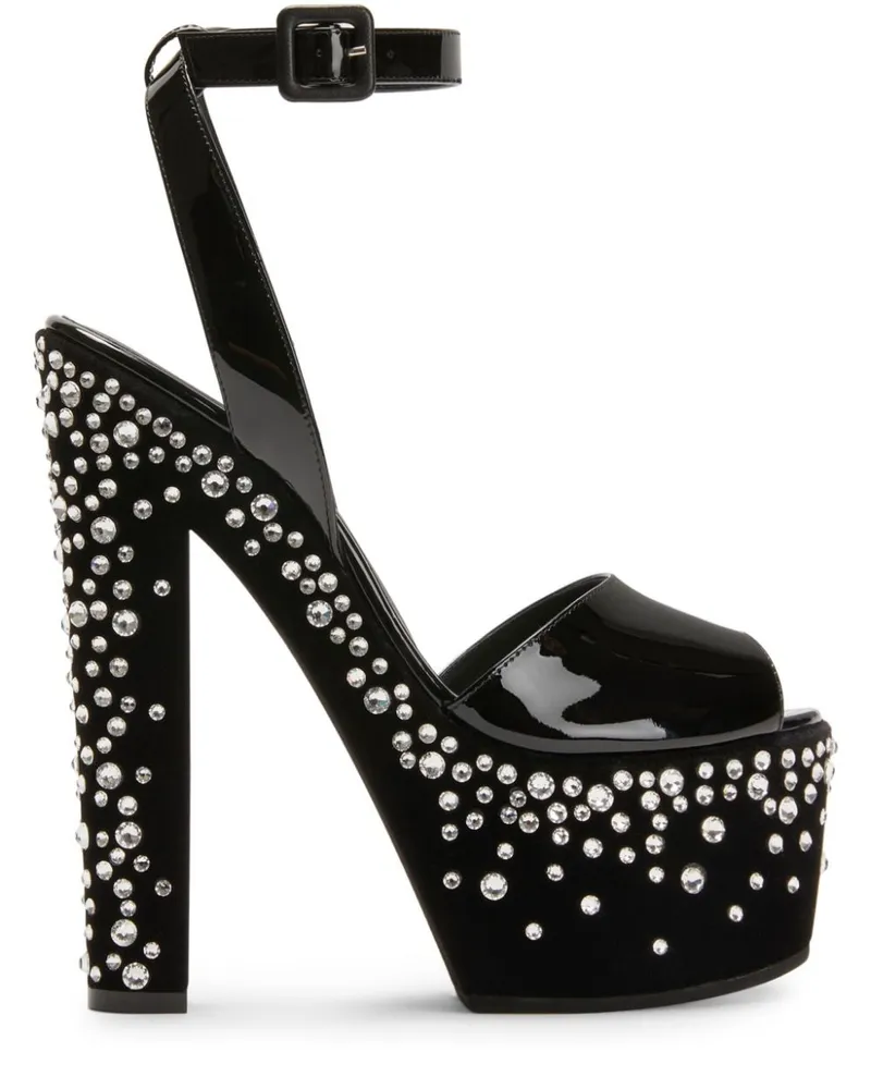 Giuseppe Zanotti Tarifa Jewel Sandalen 170mm - Schwarz Schwarz