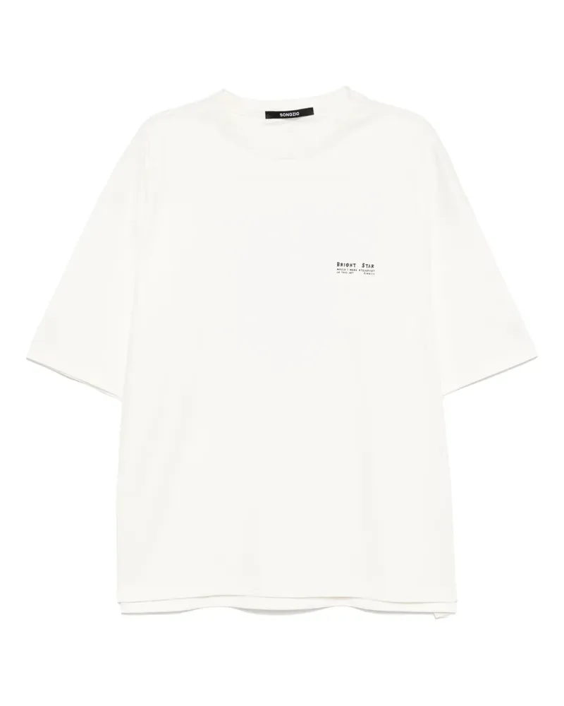 SONGZIO Bright-Star Poetry T-Shirt - Nude Nude