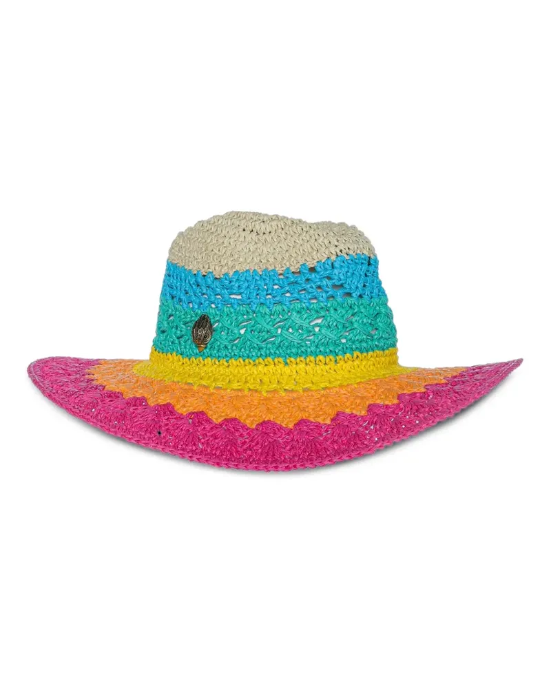 Kurt Geiger London Rainbow woven fedora - Rosa Rosa