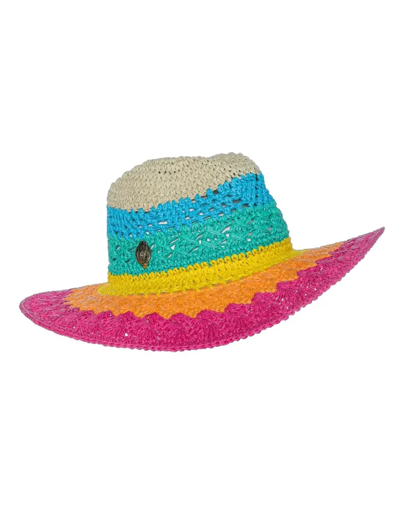 Kurt Geiger London Rainbow woven fedora - Rosa Rosa