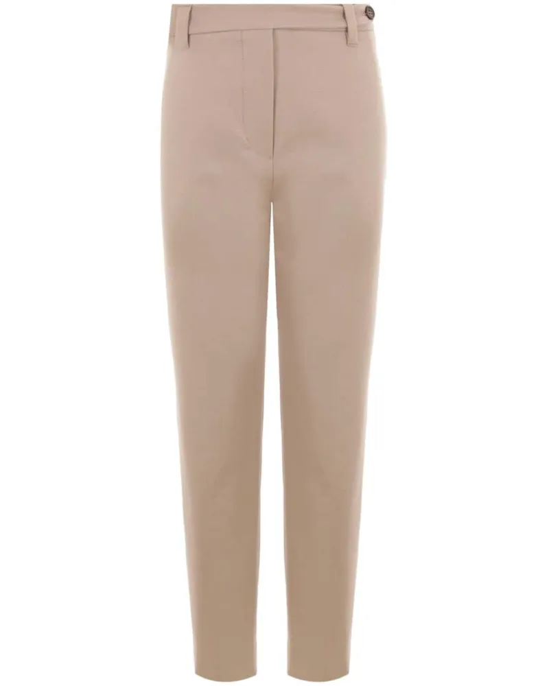 Brunello Cucinelli Klassische Tapered-Hose - Nude Nude