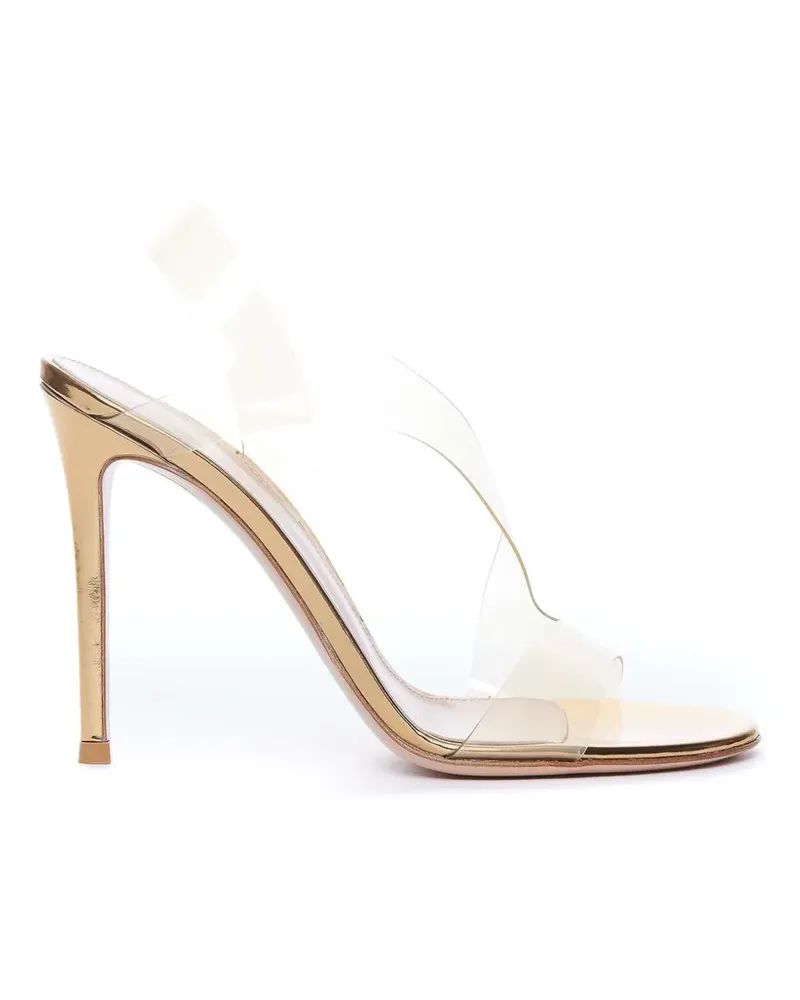 Gianvito Rossi metallic-effect heeled sandals - Gold Gold