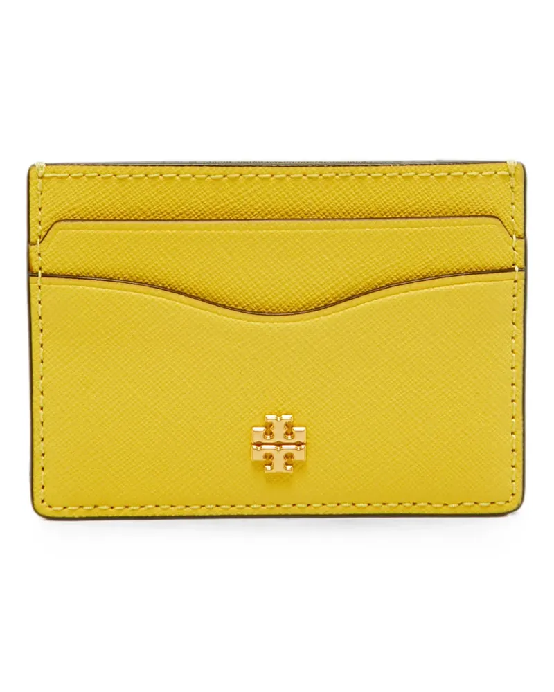 Tory Burch Emerson leather card holder - Gelb Gelb
