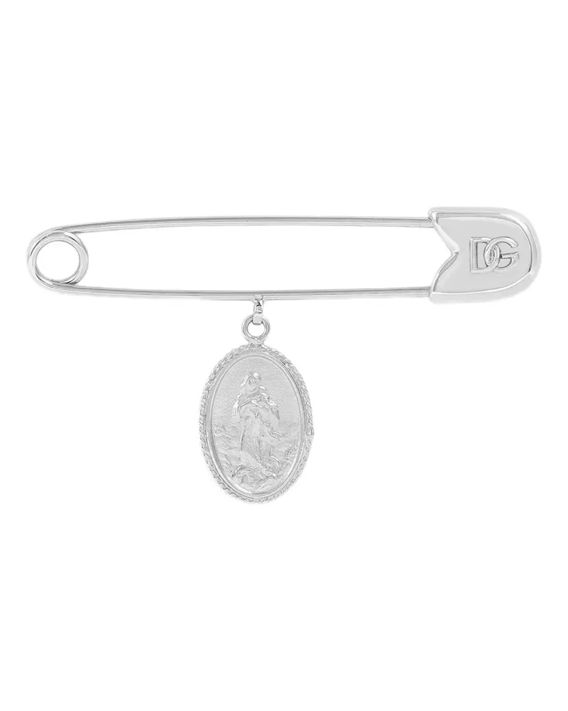 Dolce & Gabbana Sicherheitsnadel mit Anhänger - Silber Silber